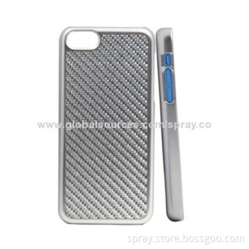 Carbon Fiber Cases for iPhone 5S, PC with Carbon on Back, Scratch-resistant and UV Coating